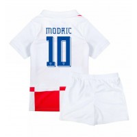 Dječji Nogometni Dres Hrvatska Luka Modric #10 Domaci EP 2024 Kratak Rukav (+ Kratke hlače)